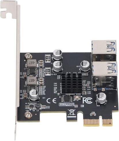 محول Estink PCI E 1X إلى 4 USB 3.0، بطاقة موسع USB 3.2 GEN1 بسرعة 5 جيجابت في الثانية مع 7 مكثفات الحالة الصلبة in Saudi Arabia