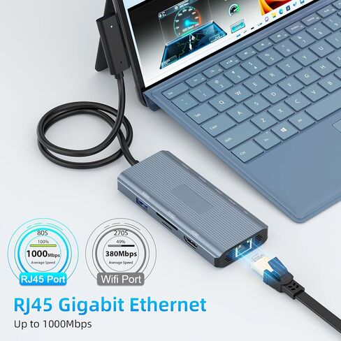 جديد لجهاز Microsoft Surface Dock 2، محطة إرساء سطحية 10 في 1 مع HDMI 4k@60 هرتز، Ethernet، فتحة SD/TF، ​​USB 3.0، PD، Surface Dock Hub لجهاز Surface Pro 11/10/9/8/X/7/6/5، Surface Laptop Go، Surface Book in Kuwait