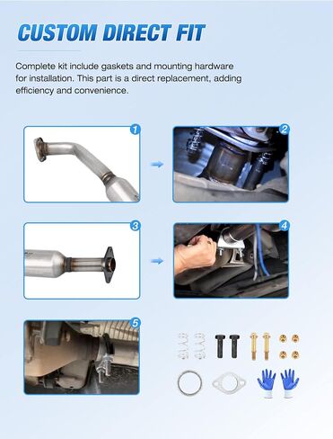 Nilight Catalytic Converter for Chevy Colorado GMC Canyon 2004 2005 2006, Hummer H3/Isuzu i-350 2006(EPA Standard) in Kuwait