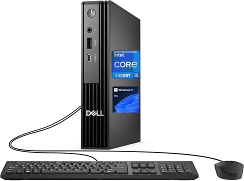 Dell Pro Micro QCM1250 Desktop Computer, Latest Ultra-Compact Business Mini PC, 14th Gen Intel Core i5-14500T(14-Cores), 32GB DDR5, 1TB PCIe SSD, RJ-45, DP Port, HDMI, Wi-Fi, Windows 11 Pro in Saudi Arabia