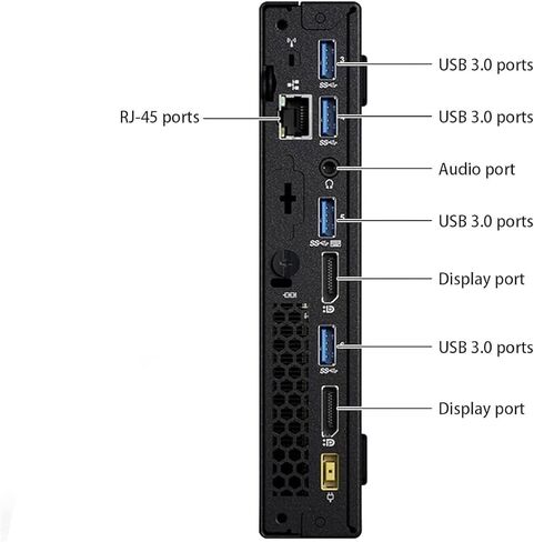 Lenovo ThinkCentre M700 Tiny Desktop Computer PC, Intel Quad Core i5-6500T 2.5GHz, 8G DDR4, 256G SSD, WiFi, Keyboard & Mouse, 2 DisplayPort, Windows 11 Pro (Renewed) in Saudi Arabia