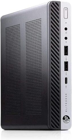 HP 800 G3 Mini Desktop Intel i5-6500 3.2 جيجا هرتز حتى 3.60 جيجا هرتز، 16 جيجا بايت DDR4 RAM، 512 جيجا SSD، WiFi، BT، لوحة مفاتيح وماوس، Windows 11 (متجدد) in Saudi Arabia