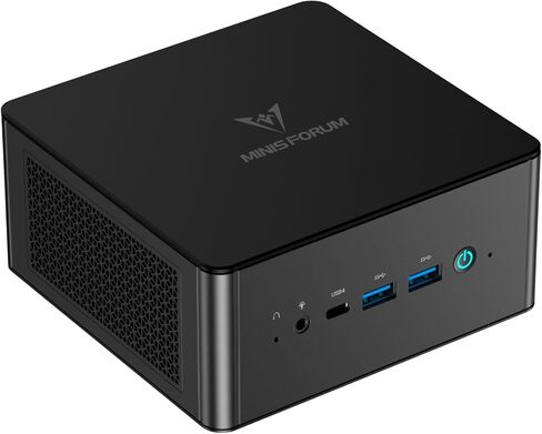 MINISFORUM UM890 Pro Mini PC AMD Ryzen 9 8945HS(8C/16T, up to 5.2GHz) 32GB DDR5 1TB SSD Mini Computers, 2xUSB4(PD 8K)/HDMI/DP Four Outputs, 2X LAN, 4xUSB3.2, OCuLink, Wi-Fi 6E, Radeon 780M (Renewed) in Saudi Arabia