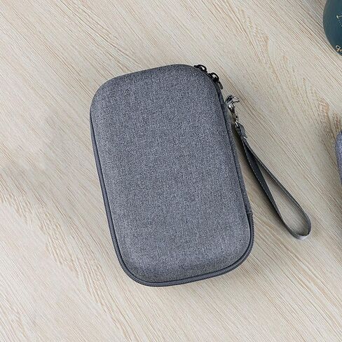 Dual Layer Hard Drive Case EVA Shockproof Digital Storage Bag for Cables, USB, Power Bank (Blue) in Saudi Arabia