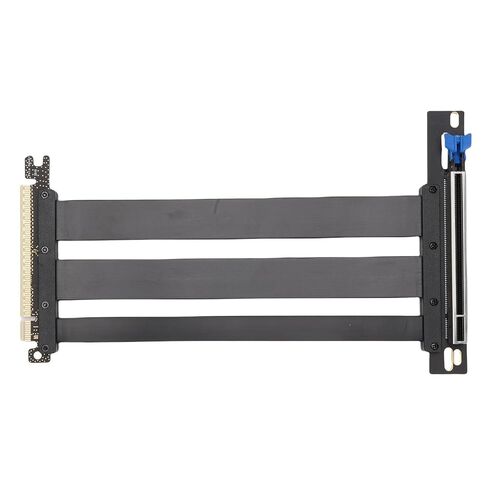 كابل PCIe 5.0 Riser، كابل تمديد GPU من الجيل 5 مع تقنية Anti EMI، متوافق مع RTX4090 RX7900XTX لهيكل الكمبيوتر الشخصي وخوادم AI وأنظمة تبريد المياه ITX للألعاب (15 سم) in Kuwait