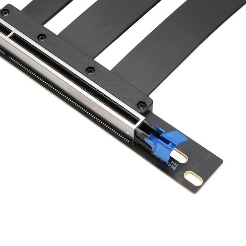 كابل PCIe 5.0 Riser، كابل تمديد GPU من الجيل 5 مع تقنية Anti EMI، متوافق مع RTX4090 RX7900XTX لهيكل الكمبيوتر الشخصي وخوادم AI وأنظمة تبريد المياه ITX للألعاب (15 سم) in Kuwait