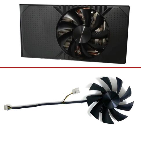 مروحة تبريد 85 مم 4PIN PLA09215B12H GPU Fan متوافقة مع بطاقة الرسومات RTX 3060 MINI 12GB GDDR6 ITX Fan in Kuwait