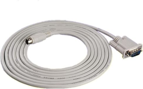 GT01-C100R4-8P كابل اتصال متوافق مع شاشة اللمس GOT1000 من سلسلة FX PLC (رمادي فاتح 10 متر) in Kuwait