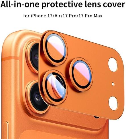 واقي عدسة الكاميرا المجوف من سبائك التيتانيوم لهاتف iPhone 17 Pro (فضي) in Saudi Arabia