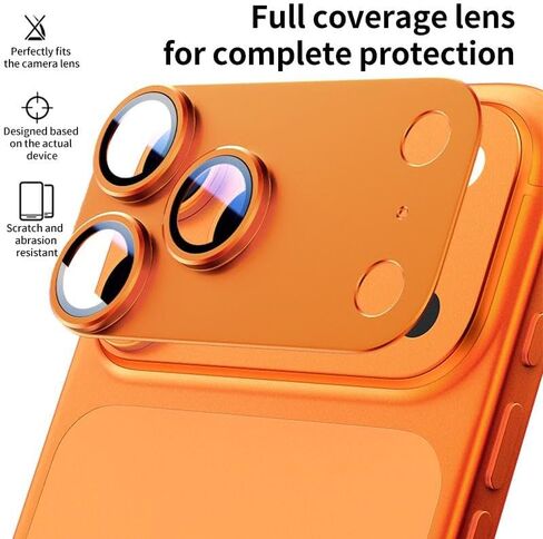 واقي عدسة الكاميرا المجوف من سبائك التيتانيوم لهاتف iPhone 17 Pro (فضي) in Saudi Arabia