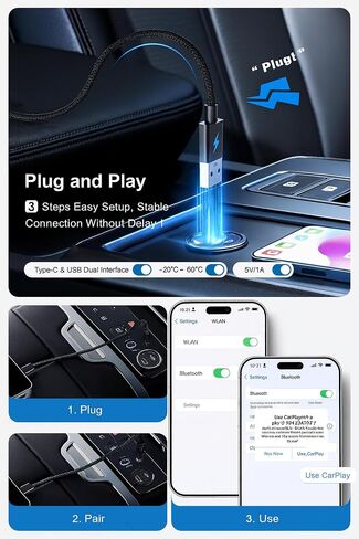 AI Box – Wireless CarPlay & Android Auto Adapter | Dual-Band WiFi | 4K HDMI Output | Android 12.0 System | Bluetooth 5.0 | 4GB+32GB | Plug & Play for OEM CarPlay Vehicles in Saudi Arabia