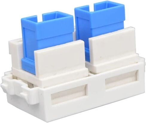 Dual SC Fiber Optic UPC Female Connector Socket Module Compatible with SC Cable Adapter Wall Plate in Saudi Arabia
