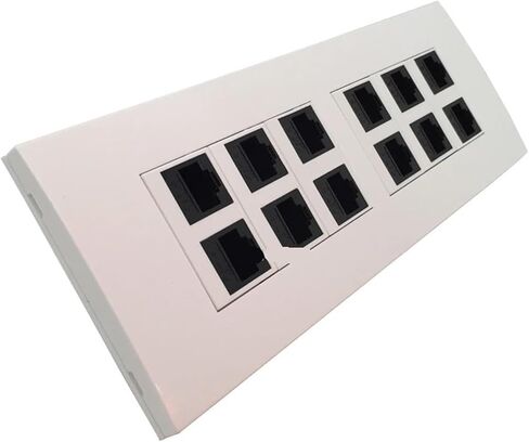 CAT5E CAT6 RJ45 أنثى إلى موصل سالب 12 منفذ جاك التوسع 118 نوع لوحة جاك (CAT6) in Kuwait