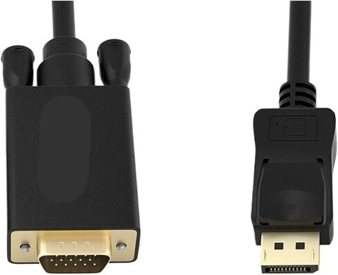 منفذ عرض إلى كابل V/GA ​​1080P منفذ عرض إلى V/GA ​​M>oni> كابل Tor 1.8M DP ذكر إلى V/GA ​​ذكر لـ de*/ll PC L(1m) in Saudi Arabia