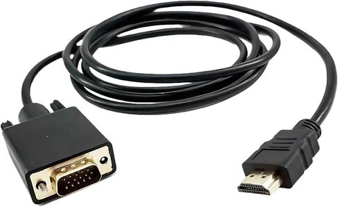 Male to V/GA Male 1080P HDMI-Compatible Cable to V/GA Adapter Digital to Analog for Projector M>oni>tor PC TV Box P;S/4(1.8meters) in Saudi Arabia