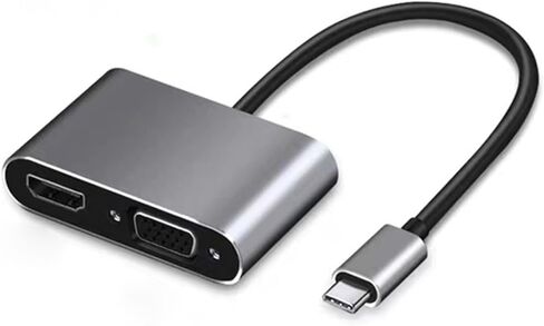 F036 TY>pe C to V/GA Adapter Cable 1080P Expansion Converter Same Screen Adapter Cable(Rose) in Saudi Arabia