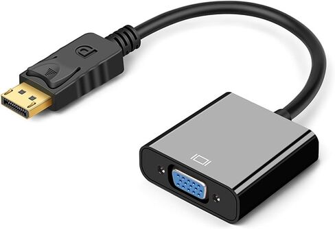 DP Male to V/GA Male Cable Adapter Compatible with Elitebook de*/ll Desktop PC DisplayPort to V/GA Converter Cord 1.8m(DP to VGA Female) in Saudi Arabia