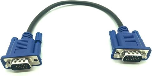 V/GA Cable Male to MaleBraided Shielding High Premium HDTV V/GA Computer Tv Display Signal Short Cable 0.3m/0.5m 30cm 50cm(50cm) in Saudi Arabia