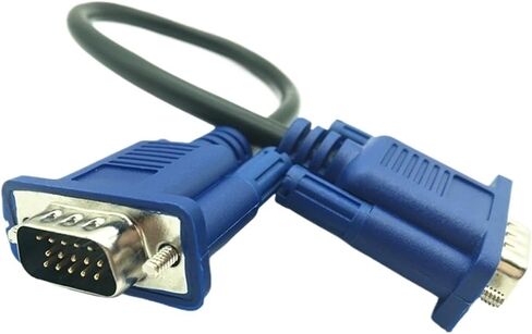 V/GA Cable Male to MaleBraided Shielding High Premium HDTV V/GA Computer Tv Display Signal Short Cable 0.3m/0.5m 30cm 50cm(50cm) in Saudi Arabia