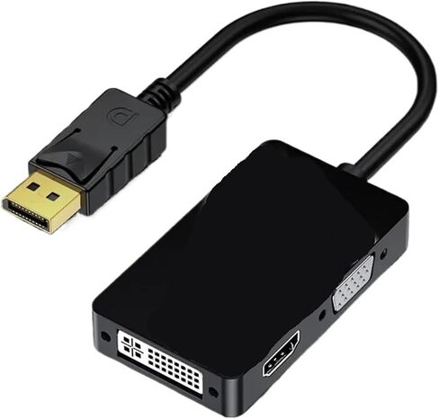 3 في 1 DP إلى HDMI V/GA ​​DVI محول 4K 1080P Displayport مهائي كابلات لـ Pro Air (DP 3 in 1) in Saudi Arabia