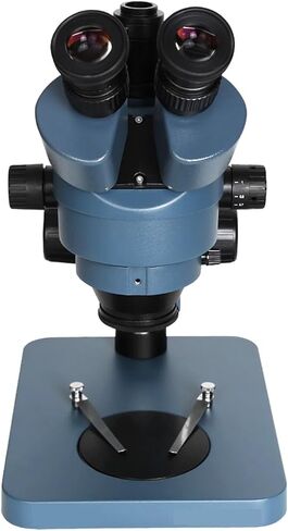 Microscope Simul-Focal Trinocular Stereo Microscope 56Led Light Auxiliary Objective Lens Soldering Industry Microscope Easy to Use (Set 1) in Saudi Arabia