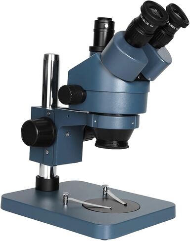 Microscope Simul-Focal Trinocular Stereo Microscope 56Led Light Auxiliary Objective Lens Soldering Industry Microscope Easy to Use (Set 1) in Saudi Arabia