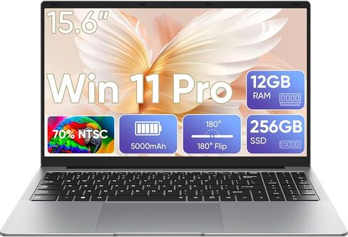 Essential Laptop, 15.6" Laptop Computer FHD Display, Intel Celeron N4000, 12GB RAM 256GB SSD, Win 11, for Student Online Class, Home, Netflix, Lightweight & Portable in Kuwait
