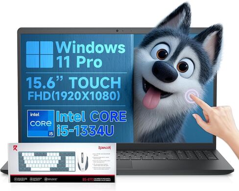كمبيوتر محمول Dell Inspiron 15 3530 بشاشة تعمل باللمس للأعمال 2025 محدث، معالج Intel i5-1334U (10 النواة)، شاشة 15.6 FHD مضادة للتوهج، Windows 11 Pro، Windows Copilot (ذاكرة الوصول العشوائي 32 جيجابايت، 1 تيرابايت SSD) in Saudi Arabia