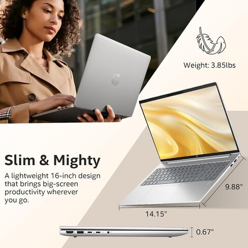 كمبيوتر محمول HP ProBook 460 G11 للأعمال، Intel Core Ultra 5 125U (Beats i7-1355U)، شاشة 16 بوصة FHD، ذاكرة الوصول العشوائي DDR5 سعة 32 جيجابايت، 1 تيرابايت SSD، Win 11 Pro، Al Copilot، Wi-Fi 6E، BT، RJ-45، Wolf Security، G255 Pro Kit in Kuwait