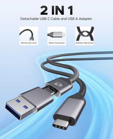 ORICO USB Hub 10Gbps with 2 USB A Ports+2 USB C Ports, USB 3.2 Gen 2 Hub with 1.64Ft USB-C Cable and USB-A Adapter USB Splitter for iMac, MacBooks, Mac mini in Saudi Arabia