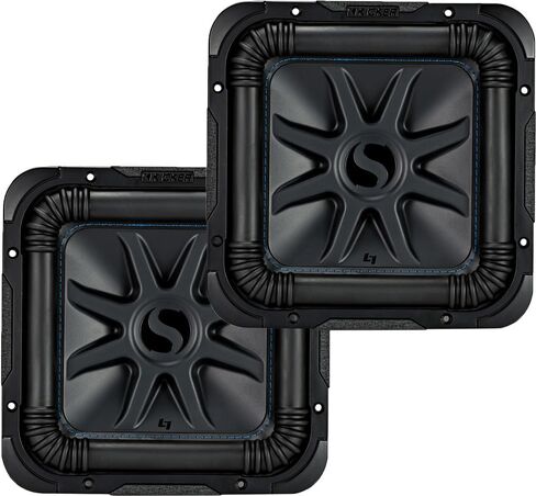 KICKER Subwoofer Package of 2 Items: 8" Solo-Baric L7S Subwoofers DVC 2-ohm (Pair) - 2X 44L7S82 Subs in Saudi Arabia