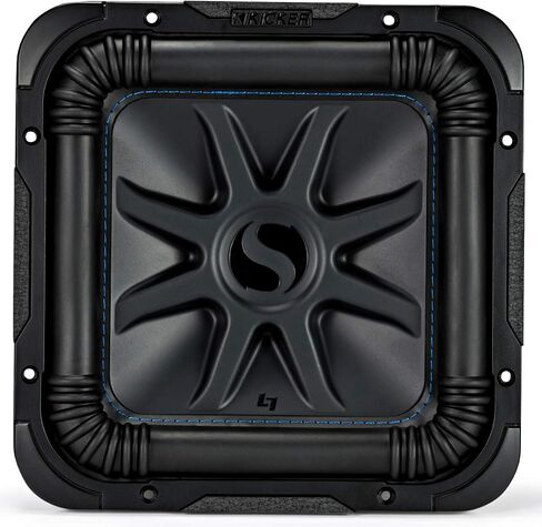 Harmony Audio Kicker (2) L7S10 Car Audio Solo-Baric 10" Subwoofer Square L7 Sub 44L7S102 Bundle with Harmony HA-A1500.1 Amplifier & Amp Kit in Saudi Arabia