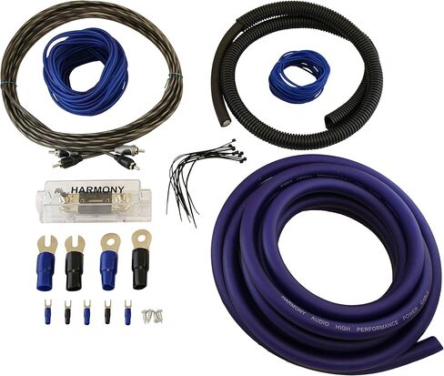 Harmony Audio Kicker (2) L7S10 Car Audio Solo-Baric 10" Subwoofer Square L7 Sub 44L7S102 Bundle with Harmony HA-A1500.1 Amplifier & Amp Kit in Saudi Arabia