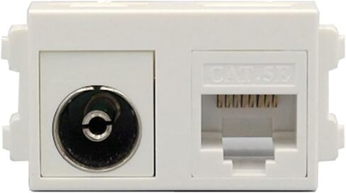 وحدة ATV للتلفزيون التناظري مع مقبس CAT5E RJ45 LAN ومكون شبكة تلفزيون الكابل 23 × 36 مم in Saudi Arabia