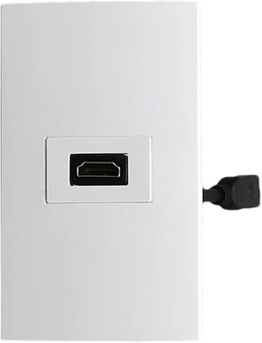 One-Port HDMI 2.0 US-Standard Wall Panel Socket with HDMI Cable in Saudi Arabia