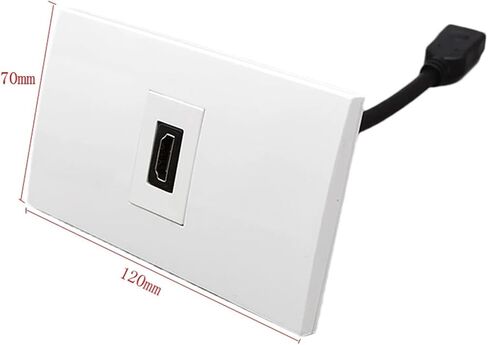 One-Port HDMI 2.0 US-Standard Wall Panel Socket with HDMI Cable in Saudi Arabia