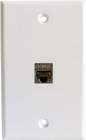 لوحة حائط CAT.8 RJ45 مع مقبس CAT8 LAN لمقبس شبكة 40 جيجابايت (أبيض) in Saudi Arabia