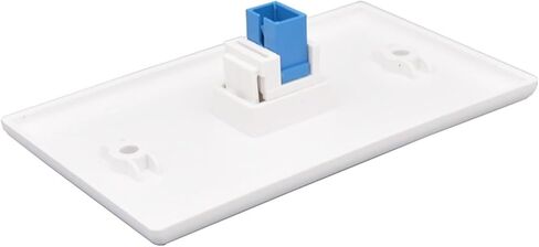 Single-Port SC Fiber Optic UPC Receptacle Adapter with Standard US White faceplate(1 Port SC UPC) in Saudi Arabia