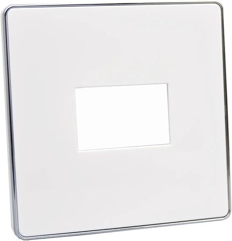 One White Panel with Smooth Sides, Blank Wall Panel Frame(3 Ports) in Saudi Arabia