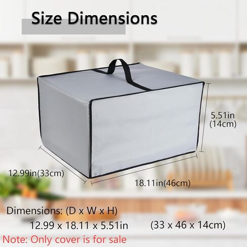Printer Dust Cover Anti-Static Heavy Duty Waterproof Nylon fabric Printer Protective Cover Case Compatible with Canon PIXMA TS3720 Wireless All-in-One Printer (Grey) in Saudi Arabia