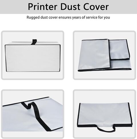 Printer Dust Cover Anti-Static Heavy Duty Waterproof Nylon fabric Printer Protective Cover Case Compatible with Canon PIXMA TS3720 Wireless All-in-One Printer (Grey) in Saudi Arabia