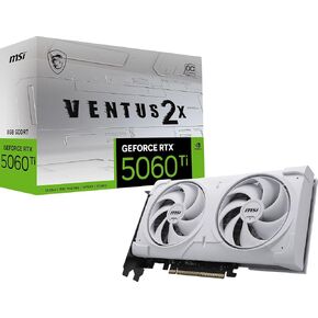 MSI Gaming RTX 5060 Ti 8G Ventus 2X OC White Graphics Card (8GB GDDR7,TBA-bit, Extreme Performance: TBA MHz, DisplayPort x3 2.1a, HDMI 2.1b, NVIDIA Blackwell Architecture) in Saudi Arabia