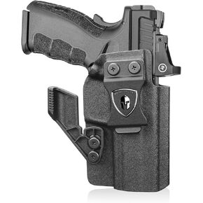 WARRIORLAND IWB Kydex Holster، متوافق مع Springfield XD MOD.3 & MOD.2 9mm / XD 4 ".45 - حافظة حمل مخفية مع قطع بصري ومخلب، Adj. غير قادر على الاحتفاظ، داخل حزام الخصر، اليد اليمنى in Kuwait