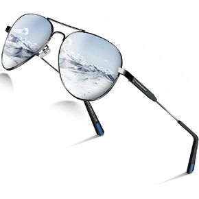DADA-PRO Aviator Sunglasses for Men Women Polarized Retro Vintage Shades, Mirrored for Driving, UV Protection in Saudi Arabia