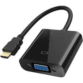 محول كابل HD 1080P HDMI متوافق مع V/GA ​​مع مصدر طاقة HDTV ذكر إلى محول V/GA ​​أنثى لأجهزة الكمبيوتر اللوحية التلفزيونية (B) in Kuwait