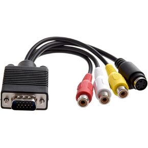 V/GA Adapter to TV S-Video R/CA Out Cable for PC Video in Kuwait