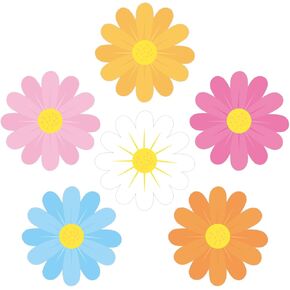45 Pcs Springtime Flower Cutouts Flower Craft Cutouts Floral Note Cards for Spring Bulletin Board Springtime Classroom Wall Spring Tea Party Decoration in Saudi Arabia