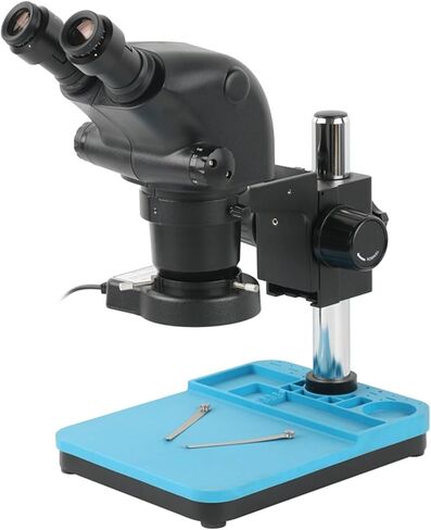 Microscope Industrial Lab 3.25X-130X 6.5X-65X Continuous Zoom Stereo Microscope Binocular Microscope Set for Surgerysoldering Jewelry Easy to Use (Black 6.5X) in Saudi Arabia