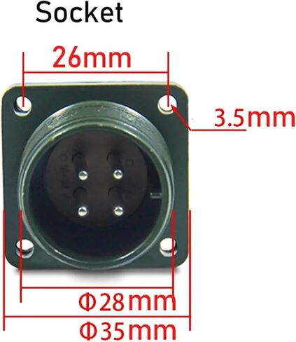 Power Cable Connector 310A 18-10 for servo Motor and Driver(Split housing) in Saudi Arabia