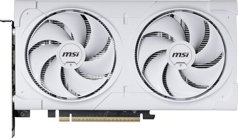 بطاقة رسومات MSI Gaming RTX 5060 Ti 8G Ventus 2X OC باللون الأبيض (8 جيجابايت GDDR7، TBA-bit، أداء فائق: TBA MHz، DisplayPort x3 2.1a، HDMI 2.1b، NVIDIA Blackwell Architecture) in Kuwait